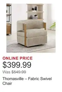 Costco Thomasville – Fabric Swivel Chair offer