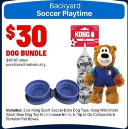 Ren’s Pets Depot Backyard Soccer Playtime DOG BUNDLE offer