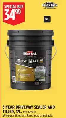 Canadian Tire BLACK JACK 3-YEAR DRIVEWAY SEALER AND FILLER offer