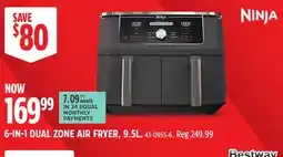 Canadian Tire NINJA 6-IN-1 DUAL ZONE AIR FRYER offer