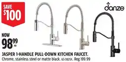 Canadian Tire Danze JASPER 1-HANDLE PULL-DOWN KITCHEN FAUCET offer