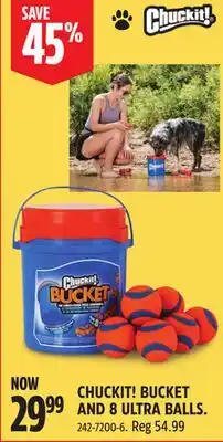 Canadian Tire CHUCKIT! BUCKET AND 8 ULTRA BALLS offer
