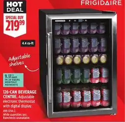 Canadian Tire FRIGIDAIRE 126-CAN BEVERAGE CENTRE offer