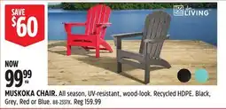 Canadian Tire for LIVING MUSKOKA CHAIR offer