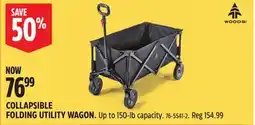 Canadian Tire COLLAPSIBLE FOLDING UTILITY WAGON offer