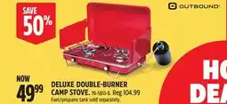 Canadian Tire DELUXE DOUBLE-BURNER CAMP STOVE offer