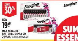 Canadian Tire ENERGIZER MAX ALKALINE BATTERIES offer
