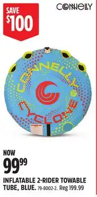 Canadian Tire CONNELLY INFLATABLE 2-RIDER TOWABLE TUBE, BLUE offer