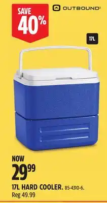 Canadian Tire OUTBOUND 17L HARD COOLER offer