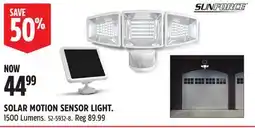 Canadian Tire SOLAR MOTION SENSOR LIGHT offer