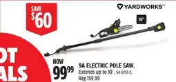 Canadian Tire YARDWORKS 9A ELECTRIC POLE SAW offer