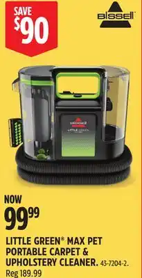 Canadian Tire BISSELL LITTLE GREEN MAX PET PORTABLE CARPET & UPHOLSTERY CLEANER offer