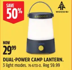 Canadian Tire DUAL-POWER CAMP LANTERN offer