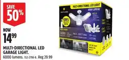 Canadian Tire BRIGHT LIVING MULTI-DIRECTIONAL LED GARAGE LIGHT offer