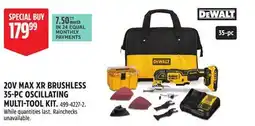 Canadian Tire DEWALT 20V MAX XR BRUSHLESS 35-PC OSCILLATING MULTI-TOOL KIT offer