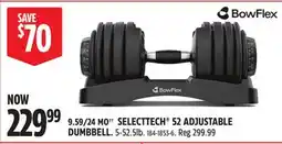 Canadian Tire BOWFLEX SELECTTECH 52 ADJUSTABLE DUMBBELL offer