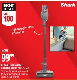 Canadian Tire Shark ULTRA-LIGHTWEIGHT CORDED STICK VAC offer