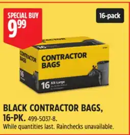 Canadian Tire BLACK CONTRACTOR BAGS, 16-PK offer