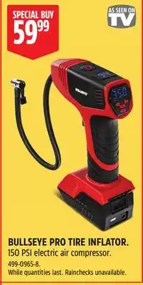 Canadian Tire BULLSEYE PRO TIRE INFLATOR offer