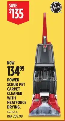 Canadian Tire HOOVER POWER SCRUB PET CARPET CLEANER WITH HEATFORCE DRYING offer