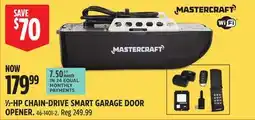 Canadian Tire 1/2-HP CHAIN-DRIVE SMART GARAGE DOOR OPENER offer