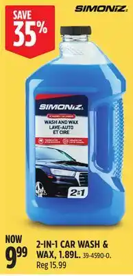 Canadian Tire SIMONIZ 2-IN-1 CAR WASH & WAX offer