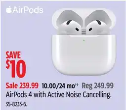 Canadian Tire AirPods 4 with Active Noise Cancelling offer