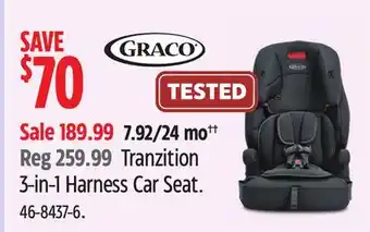 Canadian Tire Tranzition 3-in-1 Harness Car Seat offer