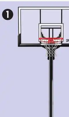 Canadian Tire Spalding 52 Acrylic Rapidlock Twist Basketball System offer