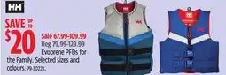 Canadian Tire Helly Hansen Evoprene PFDs for the Family offer
