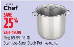 Canadian Tire MasterChef 16-Qt Stainless-Steel Stock Pot offer
