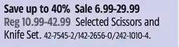 Canadian Tire Selected Scissors and Knife Set offer