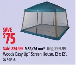 Canadian Tire Woods Easy Up Screen House offer