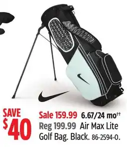 Canadian Tire Air Max Lite Golf Bag offer