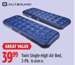 Canadian Tire OUTBOUND Twin Single-High Air Bed offer
