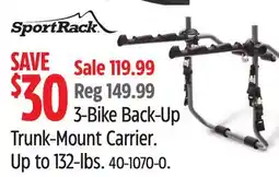 Canadian Tire SportRack 3-Bike Back-Up Trunk-Mount Carrier offer