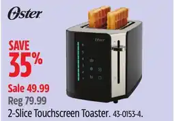 Canadian Tire 2-Slice Touchscreen Toaster offer