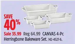 Canadian Tire CANVAS 4-Pc Herringbone Bakeware Set offer