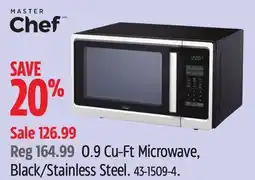 Canadian Tire 0.9 Cu-Ft Microwave, Black/Stainless Steel offer