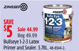 Canadian Tire Bullseye 1-2-3 Latex Primer and Sealer offer