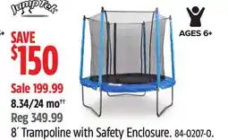 Canadian Tire JumpTek 8' Trampoline with Safety Enclosure offer