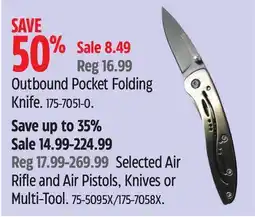 Canadian Tire Outbound Pocket Folding Knife offer