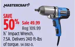 Canadian Tire MASTERCRAFT ½ Impact Wrench offer
