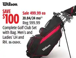 Canadian Tire Complete Golf Club Set with Bag offer