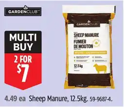 Canadian Tire Sheep Manure, 12.5kg offer