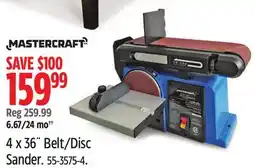 Canadian Tire MASTERCRAFT 4 x 36 Belt/Disc Sander offer