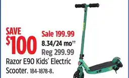 Canadian Tire Razor E90 Kids' Electric Scooter offer
