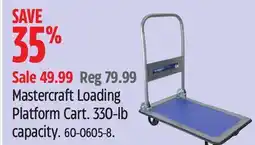 Canadian Tire Mastercraft Loading Platform Cart offer