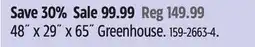 Canadian Tire 48 x 29 x 65 Greenhouse offer