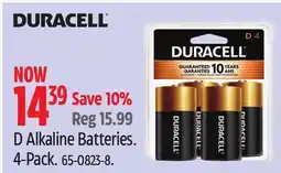 Canadian Tire D Alkaline Batteries offer